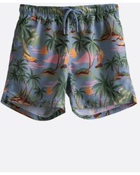 GANT - Hawaiian Print Swim Shorts - Lyst
