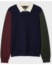 Paul Smith - Ps Long Sleeve Colour Block Polo Sweater - Lyst