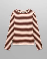 Joules - Sophie Long Sleeve Ribbed Fitted T-Shirt - Lyst