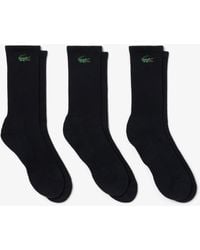 Lacoste - 3-Pack Long Sport Socks - Lyst