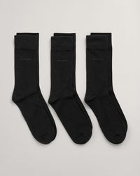 GANT - Soft Cotton Socks 3-Pack - Lyst