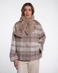 Rino & Pelle - Stip Faux Fur Scarf - Lyst