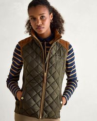 Joules - Braemar Luxe Quilted Gilet - Lyst