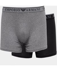 Emporio Armani - 2-pack Logo Tape Midwaist Boxers - Lyst