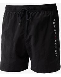 Tommy Hilfiger - Logo Zip Pocket Drawstring Swimming Shorts - Lyst