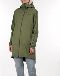 Didriksons chica lluvia chaqueta chaqueta Elise GS galon JKT verde oscuro viento denso 