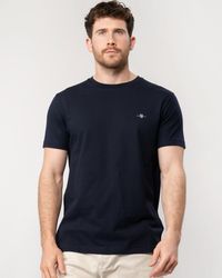 GANT - Slim Pique Short Sleeve T-Shirt - Lyst