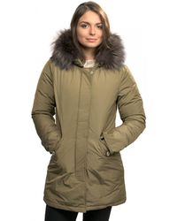 Woolrich Luxury Arctic Fox Womens Parka - Green