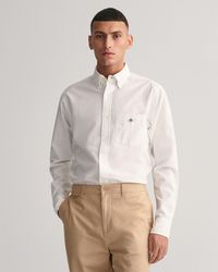 GANT - Regular Fit Long Sleeve Oxford Shirt - Lyst