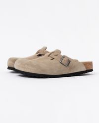 Birkenstock - Boston Braided Suede Leather Clogs - Lyst