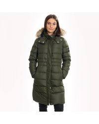 Calvin Klein Essential Womens Down Coat - Green