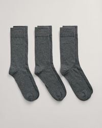 GANT - Soft Cotton Socks 3-Pack - Lyst