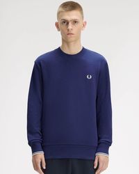 Fred Perry - Crew Neck Sweatshirt - Lyst