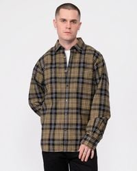 Oliver Sweeney - Censo Long Sleeved Brushed Cotton Shirt Size: L - Lyst