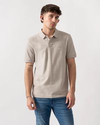 BOSS - Passenger Stretch-Cotton Slim-Fit Polo Shirt With Logo Patch - Lyst