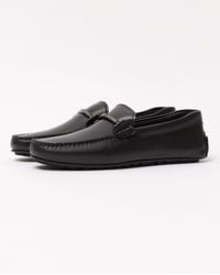 BOSS - Noel Leather Driver Shoes With Branded Hardware - Lyst