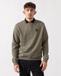 Napapijri - Badge Crew Neck Sweatshirt - Lyst