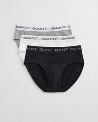 GANT - 3-Pack Logo Waistband Briefs - Lyst