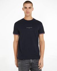 Tommy Hilfiger - Tommy Logo Tipped T-Shirt - Lyst