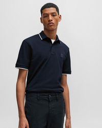 BOSS - Passertip Short Sleeve Polo Shirt With Tipped Collar - Lyst