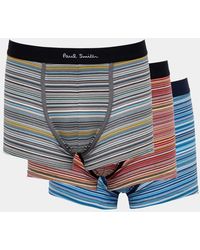 Paul Smith - 3 Pack Signature Mixed Trunks - Lyst