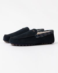 HUNTER - Tartan Collar Moccasin Slipper - Lyst
