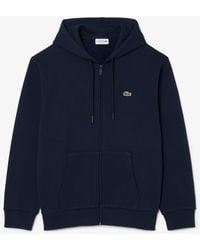 Lacoste - Fleece Full-Zip Classic Fit Hoodie - Lyst