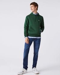 Lacoste - Green Hoodie Sweatshirt - Lyst