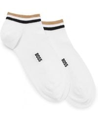 BOSS - 2 Pack Uni Stripe Trainer Socks Nos - Lyst