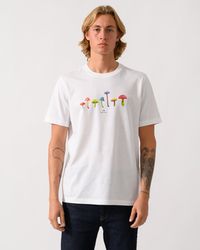 Paul Smith - Ps Regular Fit Mushrooms Graphic T-Shirt - Lyst