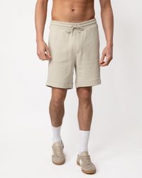 BOSS - Sewalk Cotton-terry Shorts With Logo Badge - Lyst