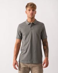 BOSS - Passenger Stretch-Cotton Slim-Fit Polo Shirt With Logo Patch - Lyst