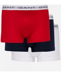 GANT - Slim Fit Cotton Jersey Trunks 3-Pack - Lyst
