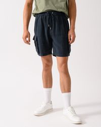 GANT - Regular Fit Drawstring Linen Cargo Shorts - Lyst
