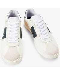 Fred Perry - B4 Textured Poly/Suede Trainers - Lyst