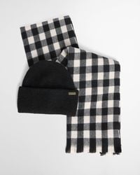 Barbour - Kemora Beanie & Scarf Gift Set - Lyst