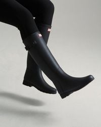HUNTER - Refined Logo Tall Slim Fit Boots - Lyst