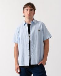 Paul Smith - Ps Casual Fit Short Sleeve Zebra Badge Shirt - Lyst