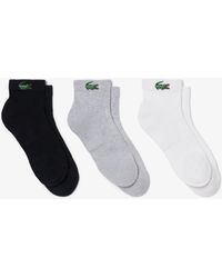Lacoste - 3-Pack Mid-Length Sport Socks - Lyst