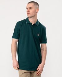 Paul Smith - Ps Regular Fit Short Sleeve Zebra Polo Shirt With Contrast Tipping - Lyst