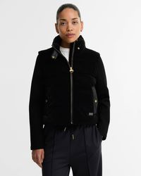 Barbour - Balaton Faux Velvet Quilted Hybrid Jacket - Lyst