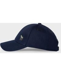 Paul Smith - Ps Cotton Zebra Logo Baseball Cap - Lyst