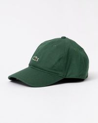 Lacoste - Organic Cotton Twill Cap - Lyst