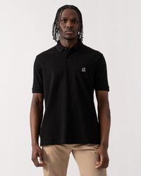 ARMANI EXCHANGE - Embroidered A|x Monogram Short Sleeve Polo Shirt - Lyst