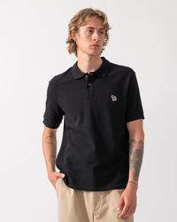 Paul Smith - Ps Regular Fit Short Sleeve Cotton-Piqué Zebra Logo Polo Shirt - Lyst