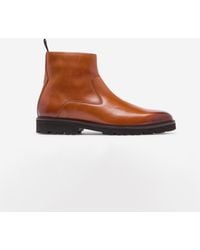 Oliver Sweeney - Swanley Milled Calf Leather Zip Boots - Lyst