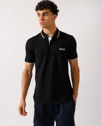 BOSS - Paddy Pro Cotton Blend Polo Shirt With Contrast Logos Nos Size: L - Lyst