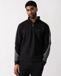 BOSS - 1/4 Zip Loungewear Tracksuit Jacket - Lyst