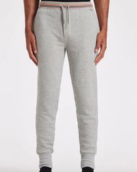 Paul Smith - Cotton Jersey Lounge Pants With Artist Stripe Waistband - Lyst