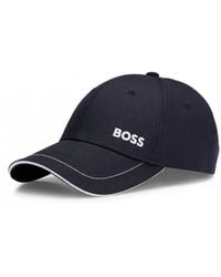 BOSS - Cap-1 Cotton-twill Cap With Logo Detail Nos - Lyst